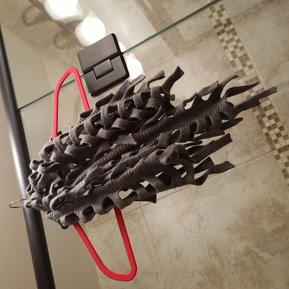 Grey Knit Scarf - Picture 11 of 11